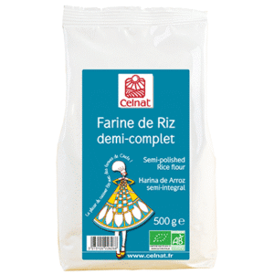 Farine de riz demi-complet