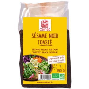 Graines de sésame noir toasté