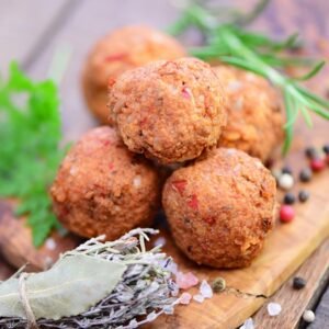 Les recettes de Justin : Boulettes aux flocons de pois chiches