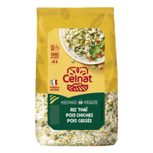 Mélange veggie – Riz thaï, pois chiches & pois cassés