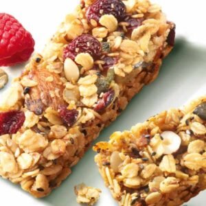 Barres de céréales avec fruits secs,amandes et framboises